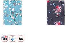 Herlitz Ladylike Birds - Circulation (floating) folder - Polypropylen (PP) - Blau - Pink - Weiß - A4 - Visitenkarte - Gummiband (50021604)