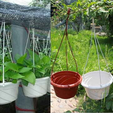 Plastic Hanging Flower Pot Gardening Plant Pot With Hook