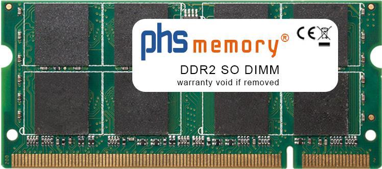 PHS-memory 2GB RAM Speicher für HP Pavilion dv9700 DDR2 SO DIMM 667MHz PC2-5300S (SP104288)