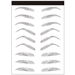 10 pcs 3D Eyebrow Stickers Imitation Ecological Waterproof Tattoo Eyebrow Tattoo Eyebrow Stickers Environmental Protection Lazy 6D Eyebrow Stickers