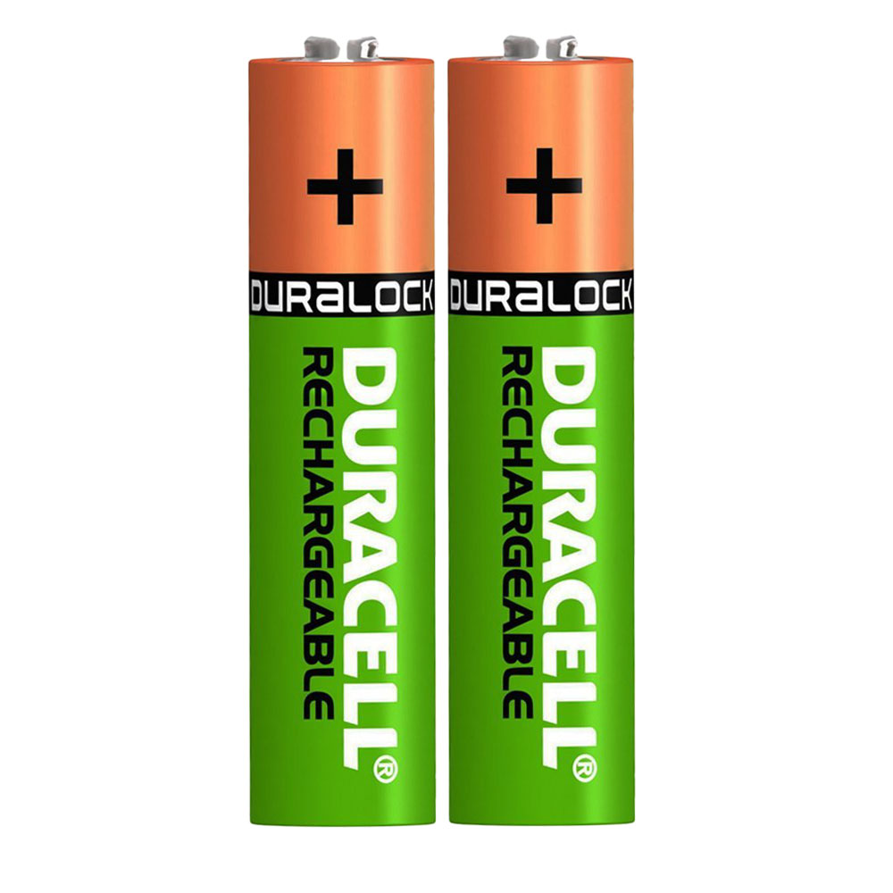 Duracell Recharge Plus Stay Charged Ni-Mh Rechargeable AAA NiMh Batteries 750mAh - 2 Pack