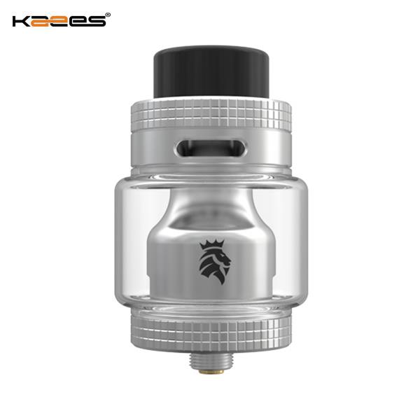 Authentic Kaees SOLOMON Mesh Rebuildable Tank Atomizer RTA 6.5ml 25mm - Silver SS Stainless Steel