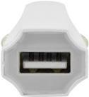 ednet - Auto-Netzteil (USB) - auf Kabel: Lightning - weiß (31044)