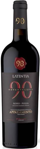 Latentia Winery SPA Novantaceppi Appassimento Puglia IGT Jg. 2019 Cuvee aus Nero di Troia, Primitivo