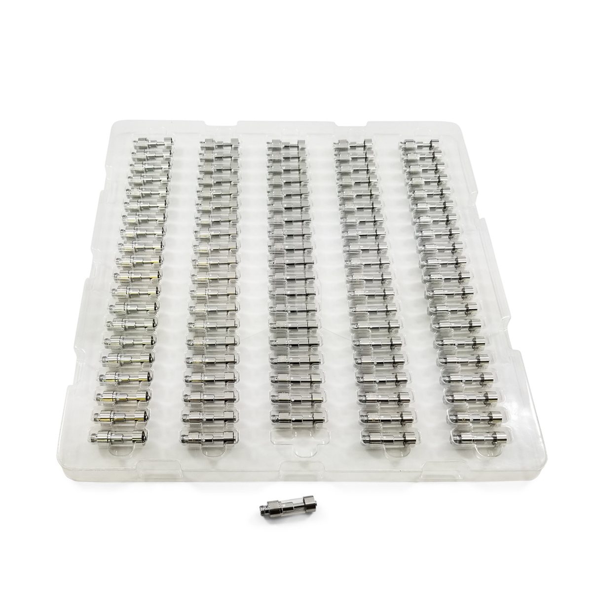 CCell Press On Cartridge Stainless Steel .5ML (100 pieces)