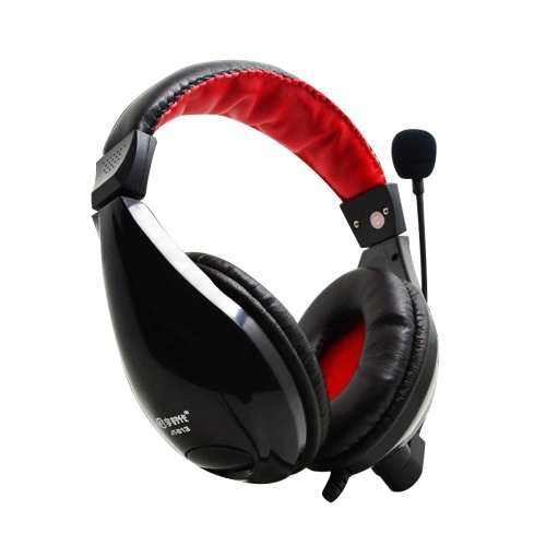 Gaming-Headset 3,5-mm-Spielkopfhörer über dem Ohr PC-Kopfhörer mit Mikrofon-Lautstärkeregler für Computer-Laptop-Smartphones