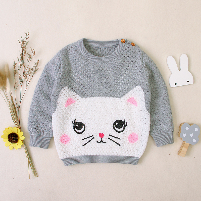 Cat Print Sweater