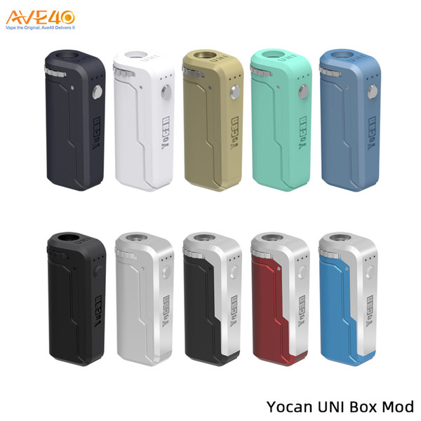 Yocan UNI Box Mod 650mAh Battery Preheat Variable Voltage VV Battery With Magnetic 510 Adapter For Thick Oil Cartridge 100% Original