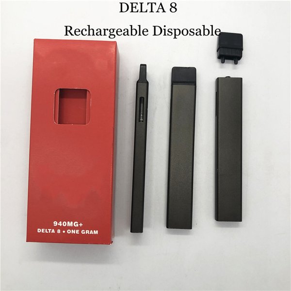 Delta 8 Disposable Vape Pen pods one Gram Customized E-cig 270mah Vapes Battery Disposables E-cigarettes Rechargeable Starter Kits 1.0ml with box Empty OEM