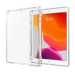 Tablet Case Cover For Samsung Galaxy Tab S8 Ultra S7 Plus FE A8 A7 Lite S6 Lite Pencil Holder Transparent Solid Colored TPU miniinthebox