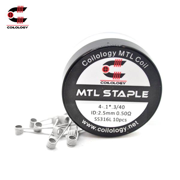 10 x Authentic Coilology Mouth-To-Lung Staple SS 316L Pre-built Coil Wire 10pcs/pack