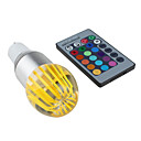 gu10 3w 270-300lm RGB LED de luz de cristal bola bombilla (85-265v)