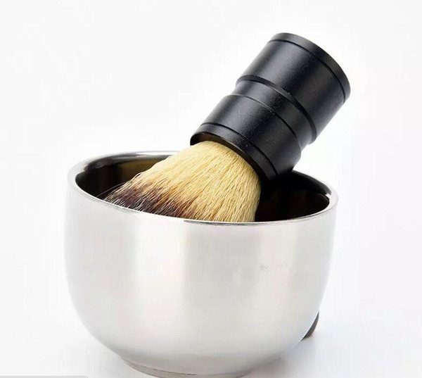 Men's Durable Stainless Steel Shave Soap Cup Professional Barber Salon For Brush Shinning Shaving Mug Bowl Face Care Gift