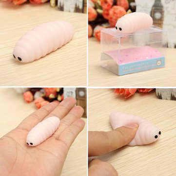 Mochi Caterpillar Squishy Squeeze Cute Healing Toy Kawaii Collection Stress Reliever Gift Decor