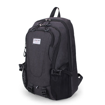 17 Inch Canvas Multi-functional Laptop Bag Travel Business Student Bag Backpack For Men