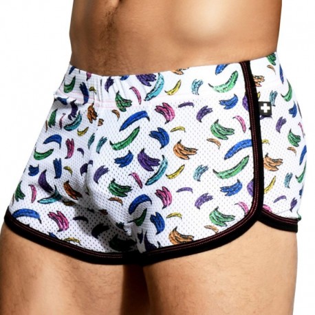 Andrew Christian Banana Mesh Jogger Short L