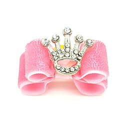 Cat Dog Hair Accessories Puppy Clothes Hair Bow Tiaras  Crowns Birthday Holiday Birthday Dog Clothes Puppy Clothes Dog Outfits Pink Costume for Girl and Boy Dog Mixed Material Lightinthebox