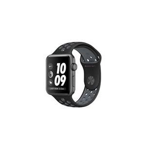 Apple Watch Nike+ Series 2 - 38 mm - Weltraum grau Aluminium - intelligente Uhr mit Nike Sportband - Flouroelastomer - schwarz/cool grau - Größe S/M/L - Wi-Fi, Bluetooth - 28,2 g (MNYX2ZD/A)