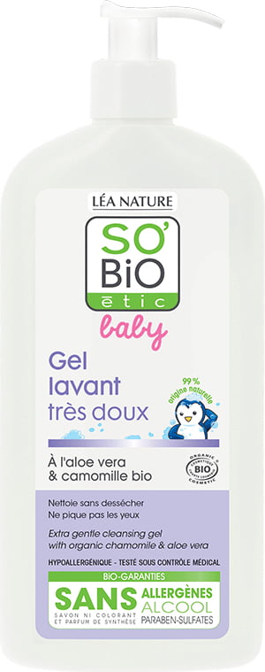 SO’Bio étic Baby 2in1 Mildes Shampoo & Waschgel