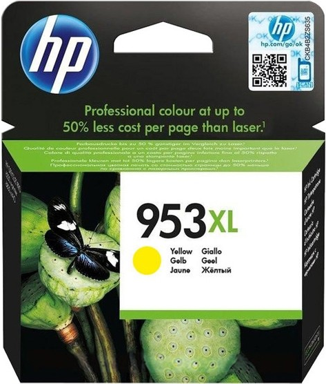 HP 953XL - 20 ml - Hohe Ergiebigkeit - Gelb - Original - Tintenpatrone - für Officejet Pro 7720, 7730, 7740, 8218, 8710, 8715, 8720, 8725, 8730, 8740, 8745