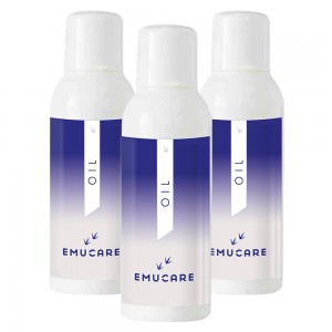 EmuCare Oil - 99% Pure Emu Oil For Itchy, Dry, Sore & Uncomfortable Skin - 100ml Bottle - 3 Pack