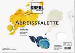 KREUL Abreiß-Farbmisch-Palette SOLO Goya, aus Papier 50 Blatt, mit Griffloch, für Öl- und Acrylmalerei - 1 Stück (4198)