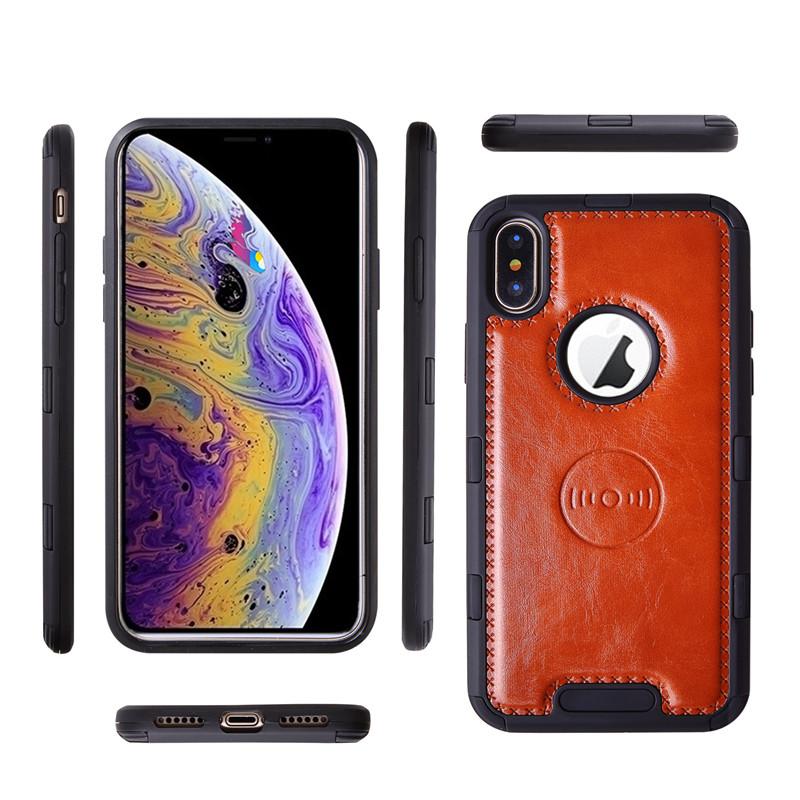 Hybrid Leather Magnetic Phone Case Anti Shock Skin Car Protector for iPhone XR Xs Max Xs X 6/7 8 Samsung Galaxy Note9 S9 S9plus S8 S8plus 65
