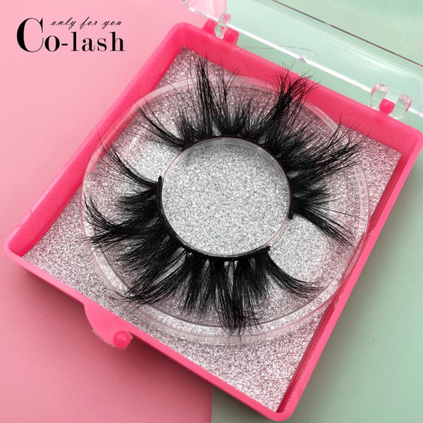 custom box mink eyelashes thick super long false eyelashes high volume mink lashes soft dramatic 25mm eye lashes