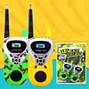 2 unids / lote profesional venta caliente intercomunicador de mano interfono electrónico niños mini walkie talkie niños radio portátil de dos vías