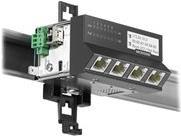 MICROSENS Ruggedized Micro Switch 45x45 MS450186PMXH-48G6+ - Switch - L2+ - verwaltet - 4 x 10/100/1000 (PoE+) + 1 x 10/100/1000 (PoE+ uplink) + 1 x 10/100/1000 (PoE+ downlink) - an DIN-Schiene montierbar - PoE+ - Gleichstrom (MS450186PMXH-48G6+)
