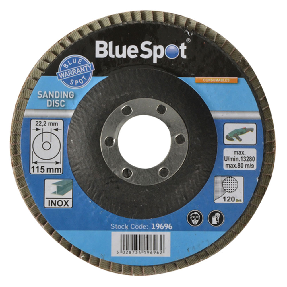 BlueSpot 115mm Flap Disc ??? P120 (Single)