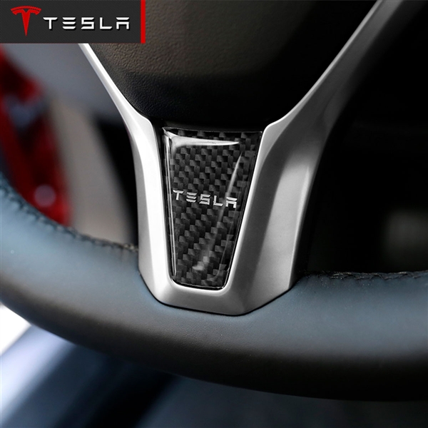 Dedicated Tesla Model X / S-Lenkrad-Dekoration-Aufkleber-Carbon-Faser-Abziehbild-Dekor Personalisierte Paste