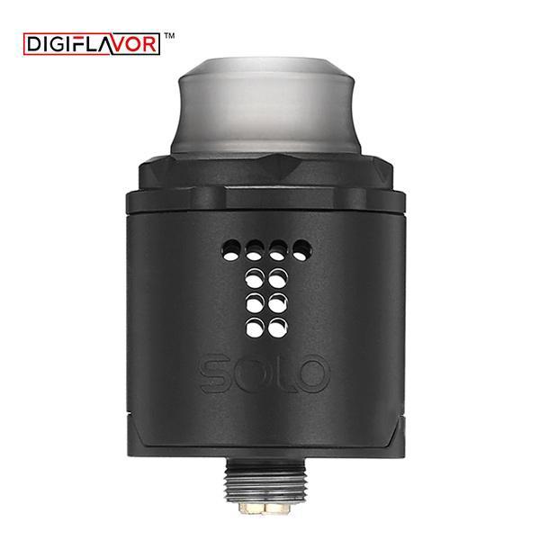 Authentic Digiflavor Drop Solo RDA Rebuildable Dripping Atomizer 22mm with Bottom Feeding Pin - Black