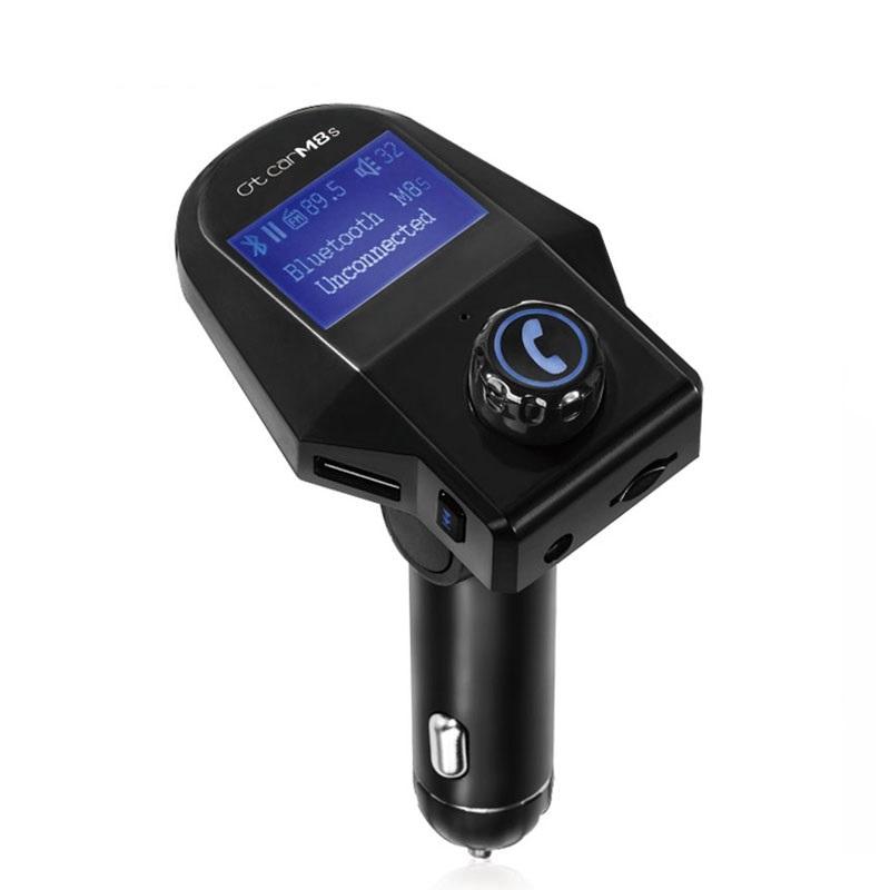 M8S bluetooth Car Kit Handsfree MP3 Player FM Transmitter U Disk TF Card USB Charger