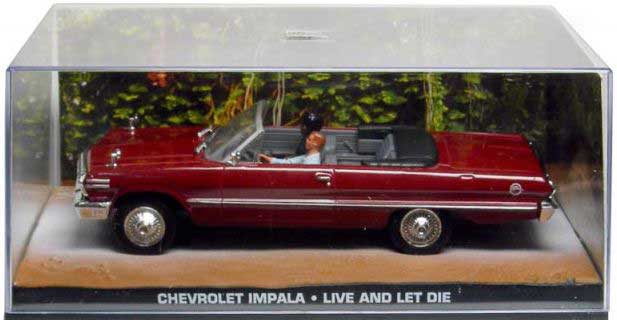Chevrolet Impala (1963) from James Bond in Red (1:43 scale by Ex Mag DY054)