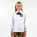 blanco dama blusa uniformes escolares de las niñas