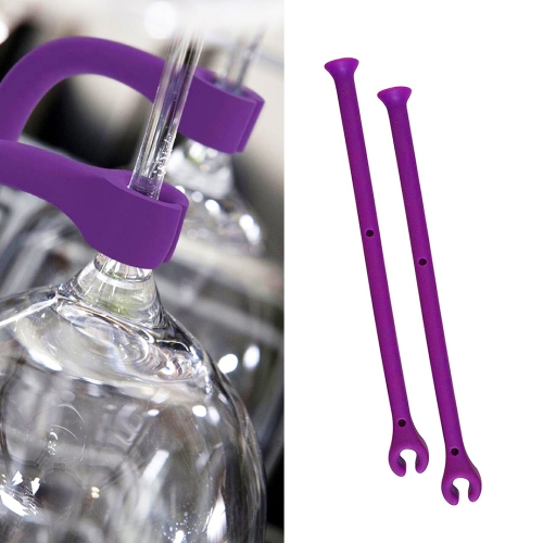 Flexible Red Wine Cleaning Tool Silicone Rack Dishwasher Accessories 4PCS for Glassware Washing