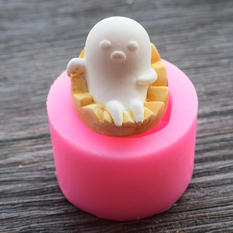 Lebensmittelqualität Silikon Backform DIY Chocalate Cookies Eiswürfelschale Backen Werkzeug Nette Baby Form