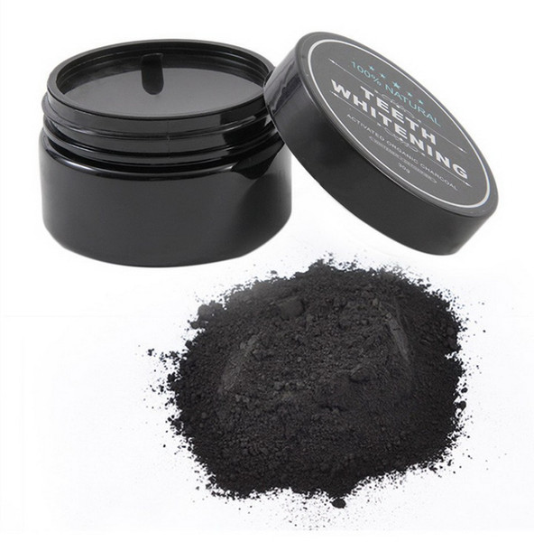 new single box teeth cleaning/whitening power activated organic charcoal powder beautiful smile teeth tooth whitening black loose powder 30g