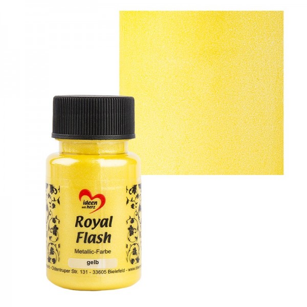 Metallic-Farbe "Royal Flash", gelb, 50 ml