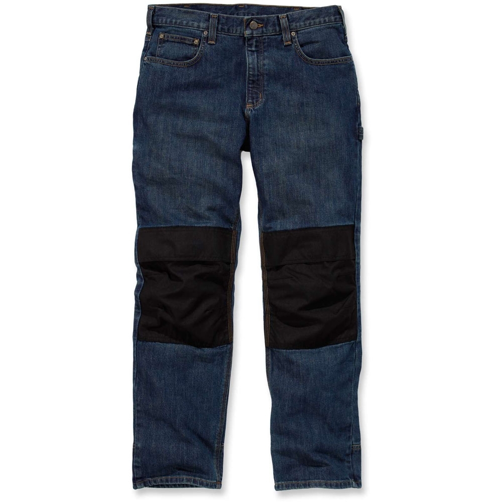 Carhartt Mens 5-Pocket Triple Stitched Nylon Knee Work Jeans Trousers Waist 30' (76cm)  Inside Leg 30' (76cm)