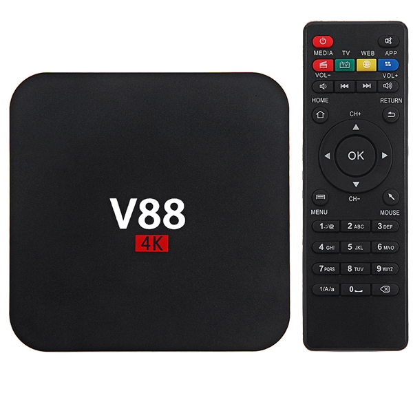 V88 RK3229 Quad-Core-Android 5.1 WiFi 1GB 8GB 1,5 GHz Smart TV Box w / HDMI 2.0 VP9 4K Ausgang H.265