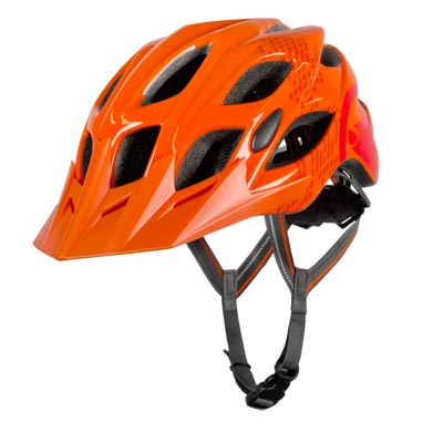 ENDURA Hummvee Helmet: Orange - M-L