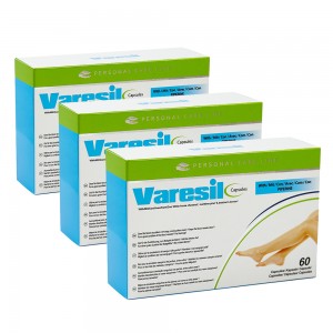 Varesil Capsulas - Formula de Fortalecimiento Natural para Pies y Piernas - 60 Capsulas - 3 Packs