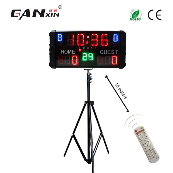 [ganxin] led basketball scoreboard digital portable electronic scoreboard with stand