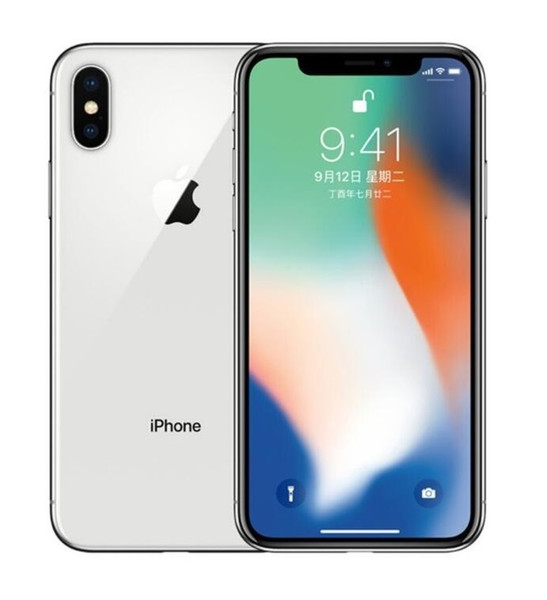 100% Original iPhone X without face id Hexa Core 64GB/256GB iOS 13 5.8 inch 12MP 4G Lte Refurbished Phones