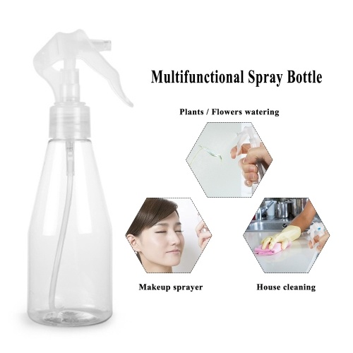 200ml/7.05oz Portable Spray Bottle Water Sprayer for Hair/Beauty Salon Use Plants Flowers Water Sprayer Plastic and Transparent