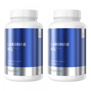L-Arginine HCL en Comprimes -  Developpement Musculaire, Performance - 90 Comprimes - 2 Boites