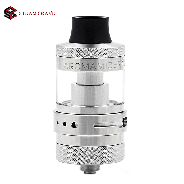 Steam Crave Aromamizer Lite 3.5ml / 4.5ml RTA Rebuildable Tank Atomizer 23mm - Stainless Steel Silvery SS