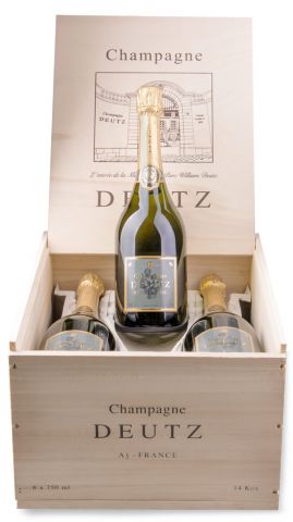 Champagne Deutz Brut Classic in Holzkiste